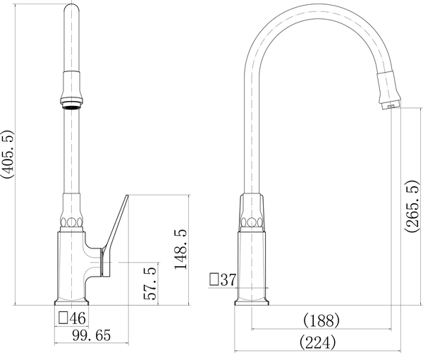 Смеситель Fashun A4186-7A