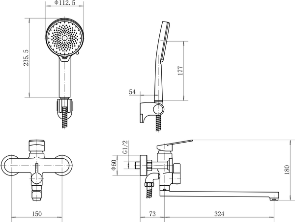 Смеситель Fashun A2288