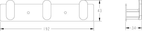 Крючок для ванной Fashun A2615-3