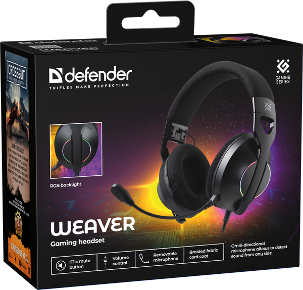 Наушники-гарнитура Defender Weaver / 62540
