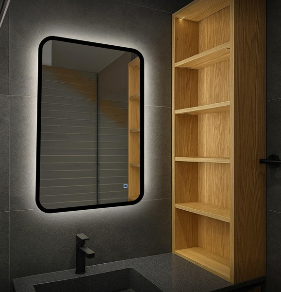 Зеркало Emze Smartphone 40х60 / LED.UV.SMART.40.60.СНЕ.4K - фото