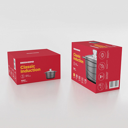 Кастрюля Redmond Black & Stone PS5601