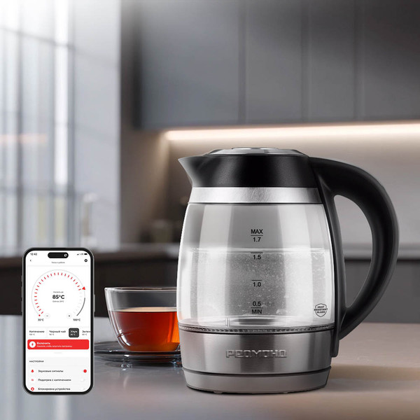 Электрочайник Redmond SkyKettle KG230S (черный/хром)