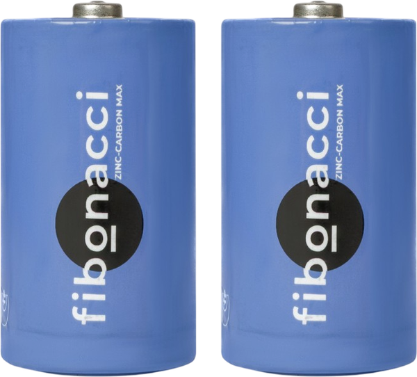 Комплект батареек Fibonacci R20 D / FB-R20-S2 - фото