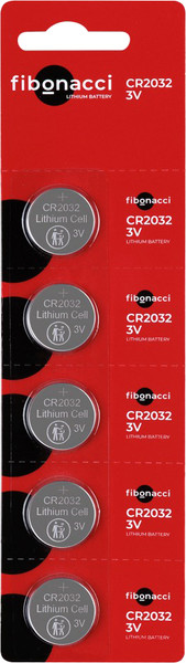 Комплект батареек Fibonacci CR2032/5B / FB-2032-5B - фото