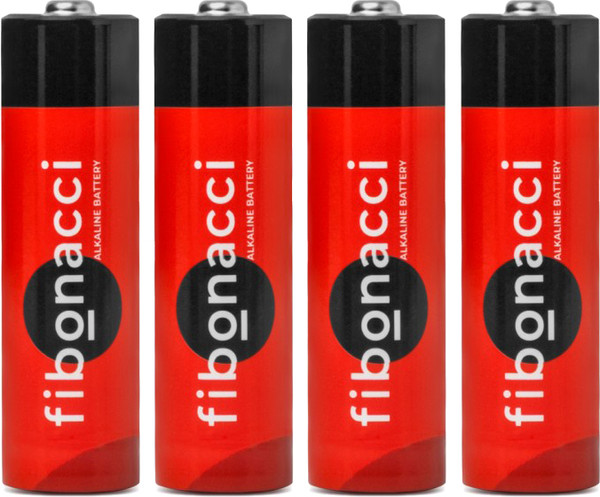 Комплект батареек Fibonacci АА LR6/4B / FB-LR6-BL4 - фото