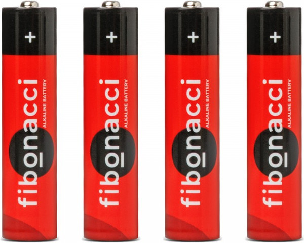 Комплект батареек Fibonacci ААA LR03/4B / FB-LR3-BL4