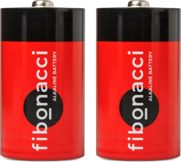 Комплект батареек Fibonacci LR20/2B тип D / FB-LR20-BL2 - фото