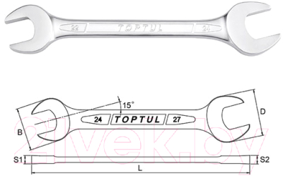 Гаечный ключ Toptul AAEJ3236