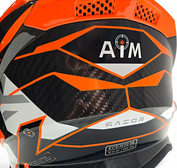 Мотошлем AiM RH855 Carbon Razor RH855R-DWR-XL