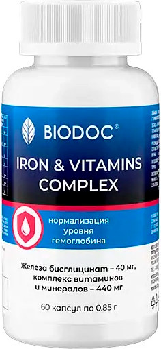 Витаминно-минеральный комплекс Biodoc Синергетический комплекс железа и витаминов - фото