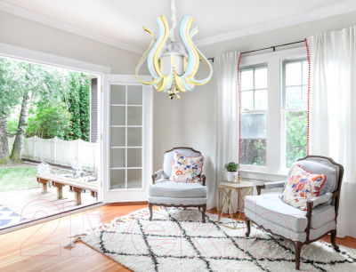 Потолочный светильник Ambrella FL112/6 WH 156W