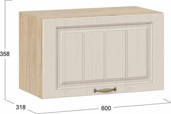 Шкаф под вытяжку ТриЯ Лина 1В6ГП с одной откидной дверью