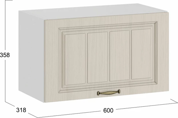 Шкаф под вытяжку ТриЯ Лина 1В6ГП с одной откидной дверью