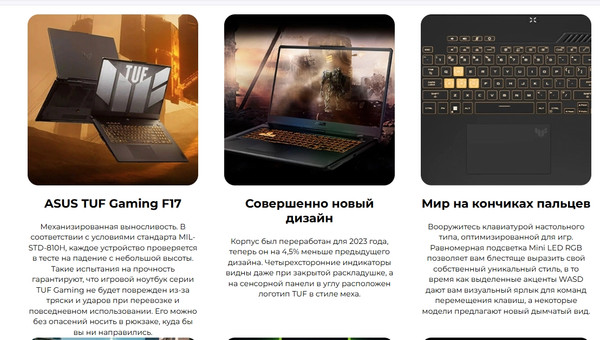 Игровой ноутбук Asus TUF Gaming F17 FX707VUR-HX208