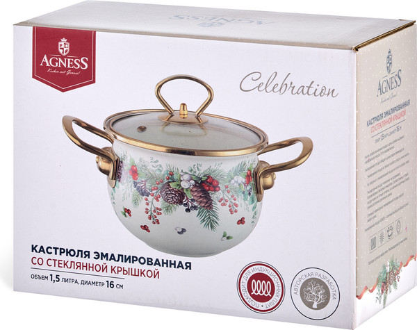 Кастрюля Agness 943-082