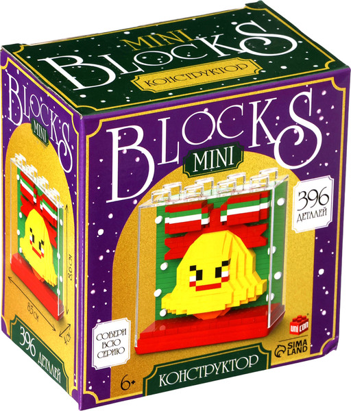 Микроконструктор Unicon Mini Blocks Колокольчик 7257 / 10869348 - фото