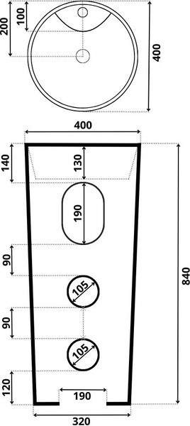 Умывальник Roxen Florence 570910