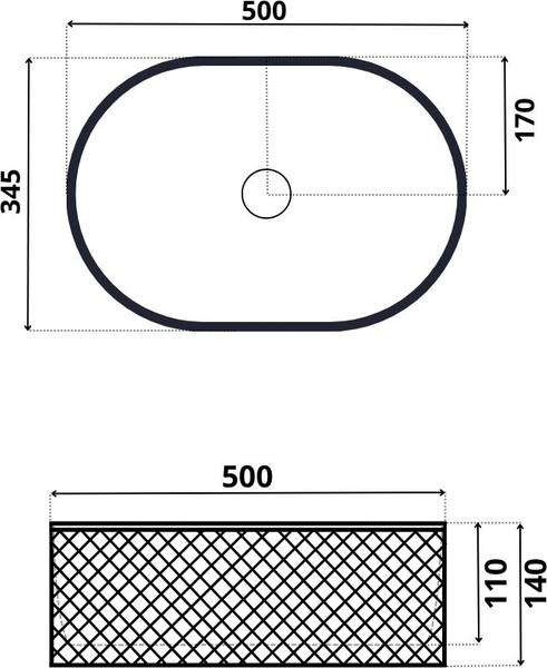 Умывальник Roxen Vine Oval 570240