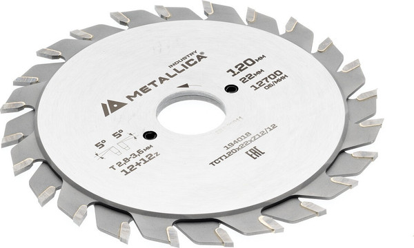 Пильный диск Metallica Industry 120х22мм / 194018