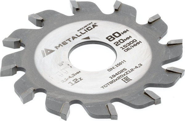 Пильный диск Metallica Industry 80х20мм / 194025