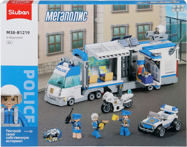 Конструктор Sluban Мобильный полицейский участок M38-B1219 / 10893576