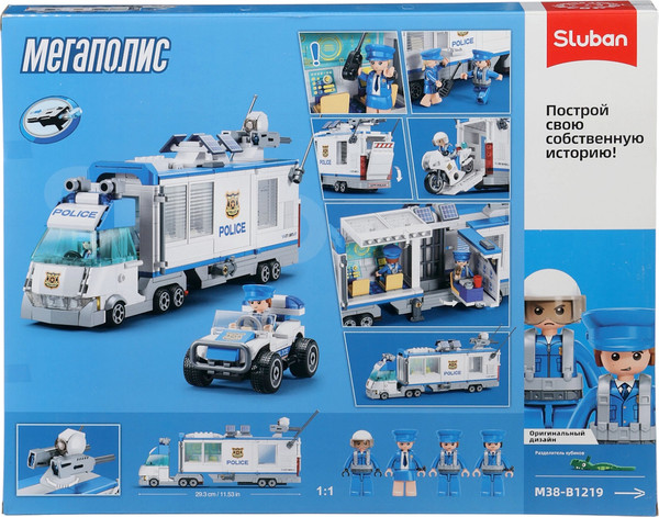 Конструктор Sluban Мобильный полицейский участок M38-B1219 / 10893576