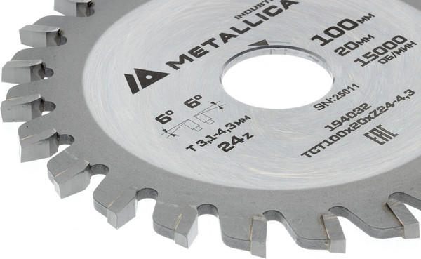 Пильный диск Metallica Industry 100х20мм / 194032