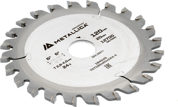 Пильный диск Metallica Industry 120х20мм / 194049