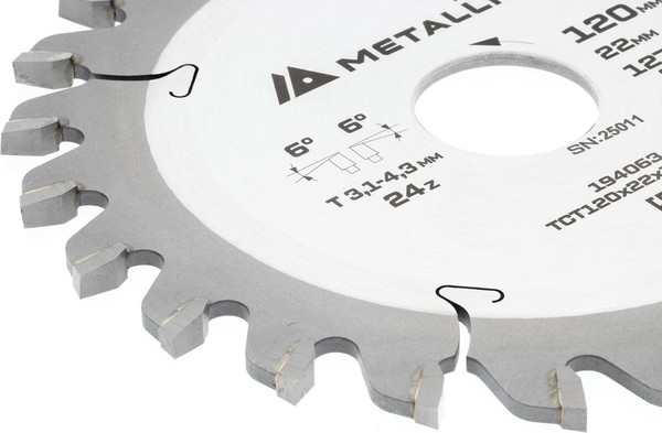 Пильный диск Metallica Industry 120х22мм / 194063
