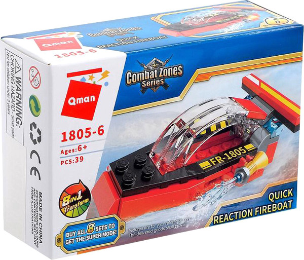 Конструктор Qman Спасательный катер 1805 / 10878251 - фото
