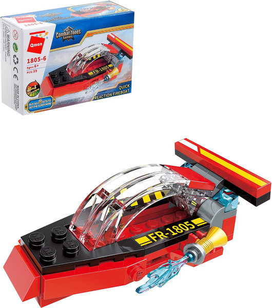 Конструктор Qman Спасательный катер 1805 / 10878251