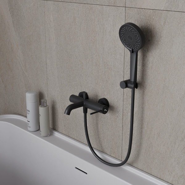 Душевой гарнитур со смесителем Oliveeka OL-639017-MB