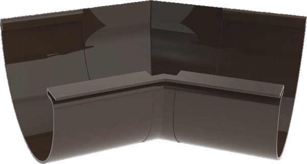 Угол желоба Ruplast Внешний 135 градусов с уплотнителями RAL 8014 - фото