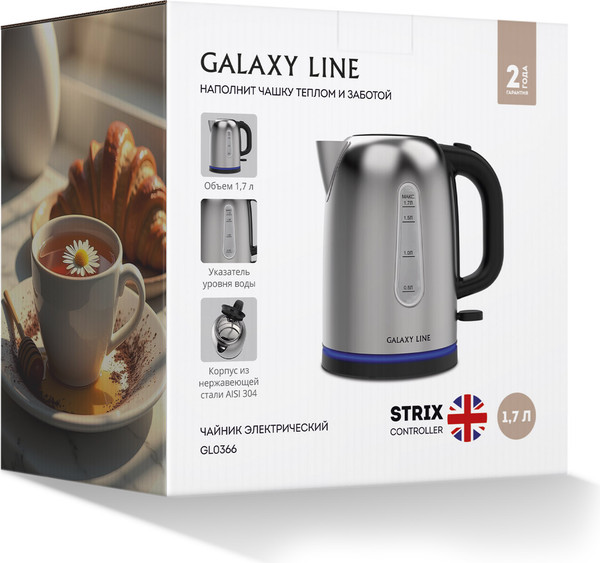 Электрочайник Galaxy Line GL 0366 (серый)