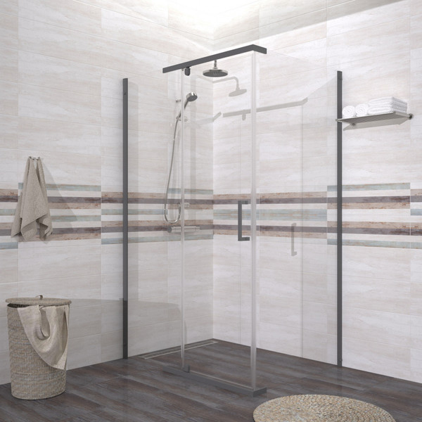 Душевой уголок Triton Терра Графит 120х90