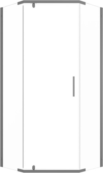 Душевой уголок Triton Дека Графит 100х100 - фото