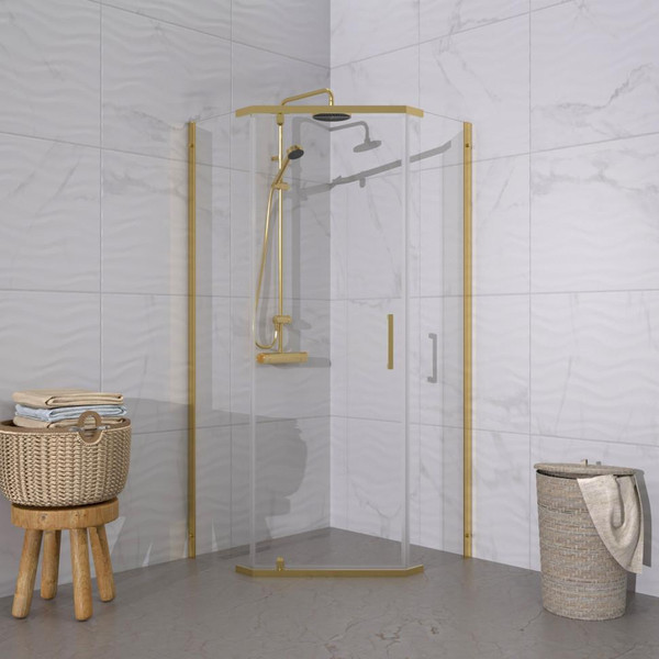 Душевой уголок Triton Дека Голд 100х100