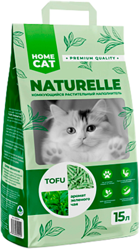 Наполнитель для туалета Homecat Naturelle Зеленый чай / 88046 - фото