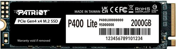 SSD диск Patriot P400 Lite 2TB (P400LP2KGM28H)  - фото