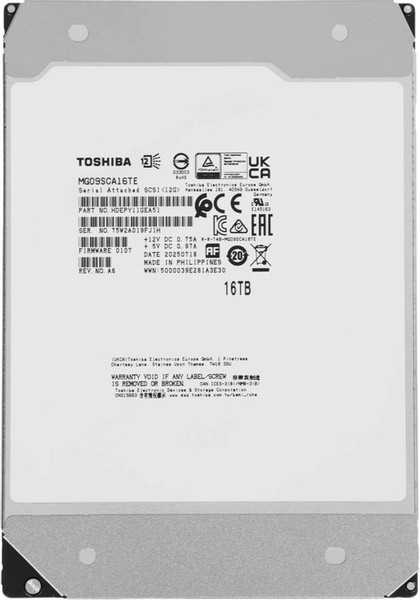 Жесткий диск Toshiba MG09 16TB (MG09SCA16TE) - фото