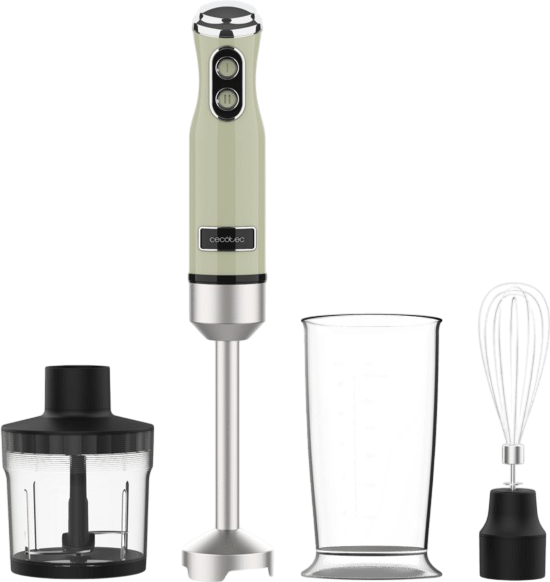 Блендер погружной Cecotec Power RetroGreen 1200MAX Cream&Crush / 3946 - фото