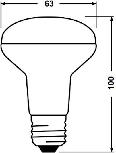 Лампа Osram LV R6360 8 SW/840 230V E27 10X1