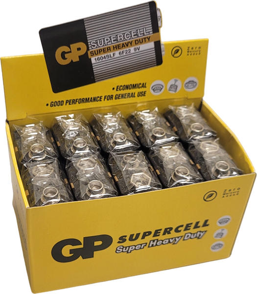 Комплект батареек GP Batteries Supercell 6F22/1604SLF - фото