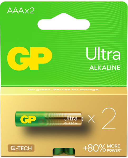 Комплект батареек GP Batteries Ultra LR03/24AUETA21-2GSB2 - фото