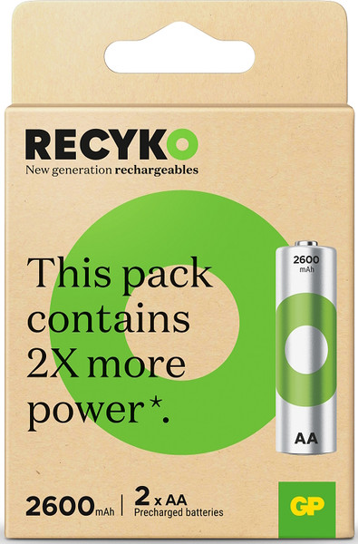 Комплект аккумуляторов GP Batteries 270AAHCER21-2TLB2 - фото