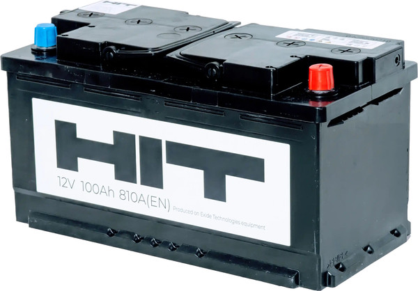 Автомобильный аккумулятор HIT 100 L (810A, 354x175x190) 6CT-90N - фото