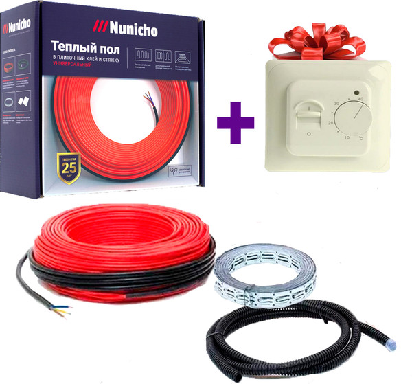 Теплый пол электрический Nunicho Etalon SHS 3000Вт с терморегулятором RТС 70.26 - фото