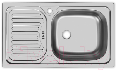 Мойка кухонная Ukinox Классика CLM760.435 W6K 1R - фото