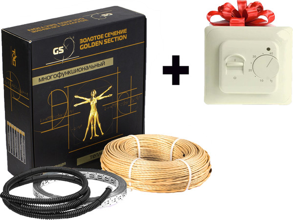 Теплый пол электрический Золотое сечение GS-960-56.5 с терморегулятором RТС 70.26 - фото